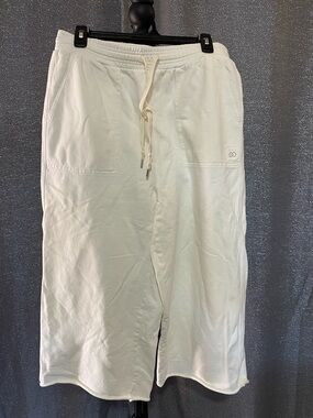 CALIA by Carrie Underwood Cream Wide-Leg Drawstring Pants